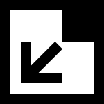 Arrow Corner Down Left 275 SVG Icon